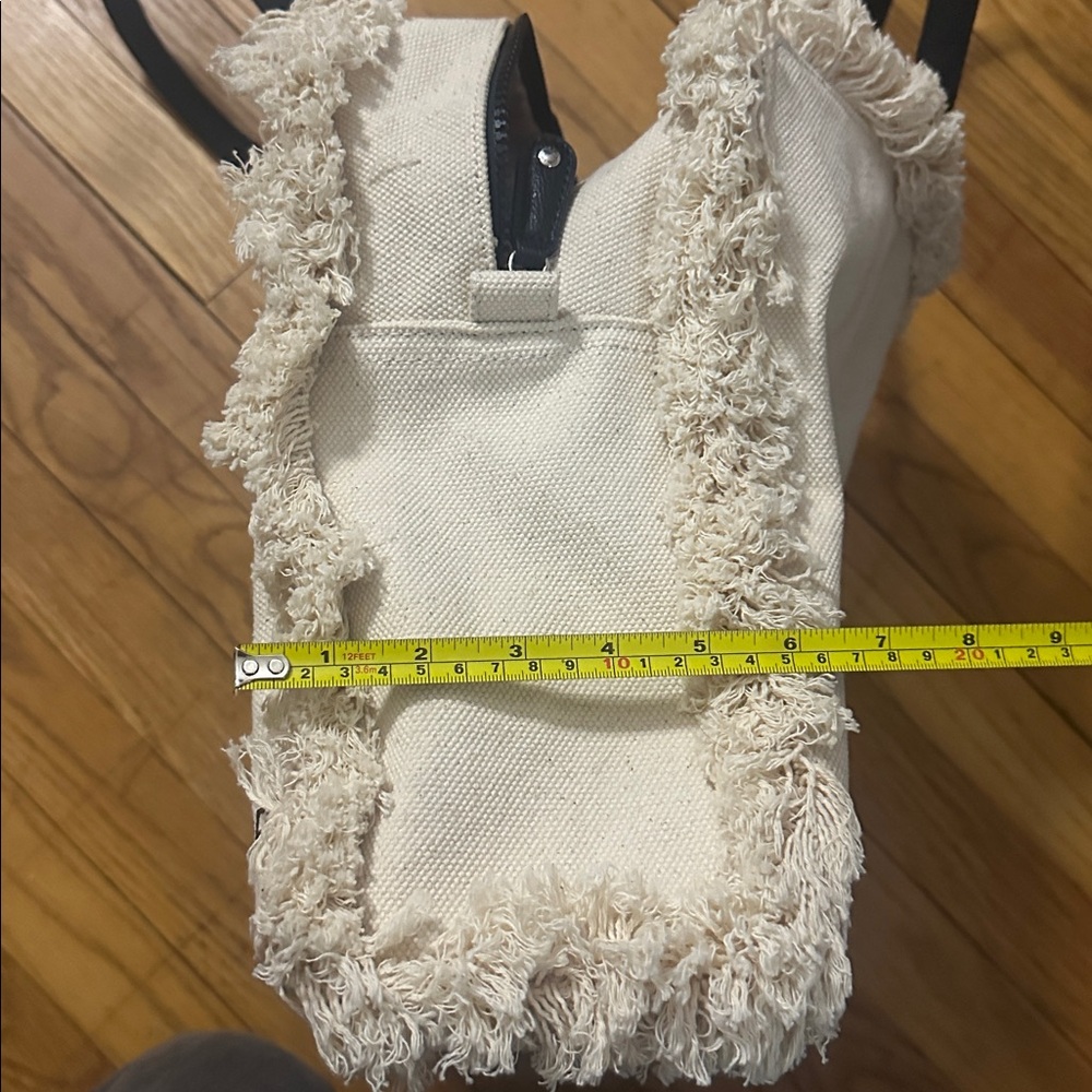 Karl Lagerfeld Paris "Elegance is Attitude" Cream Tote Bag - Picture 11 of 11